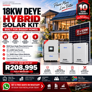 18kW Deye Max-Storage Solar System – 32kWh
