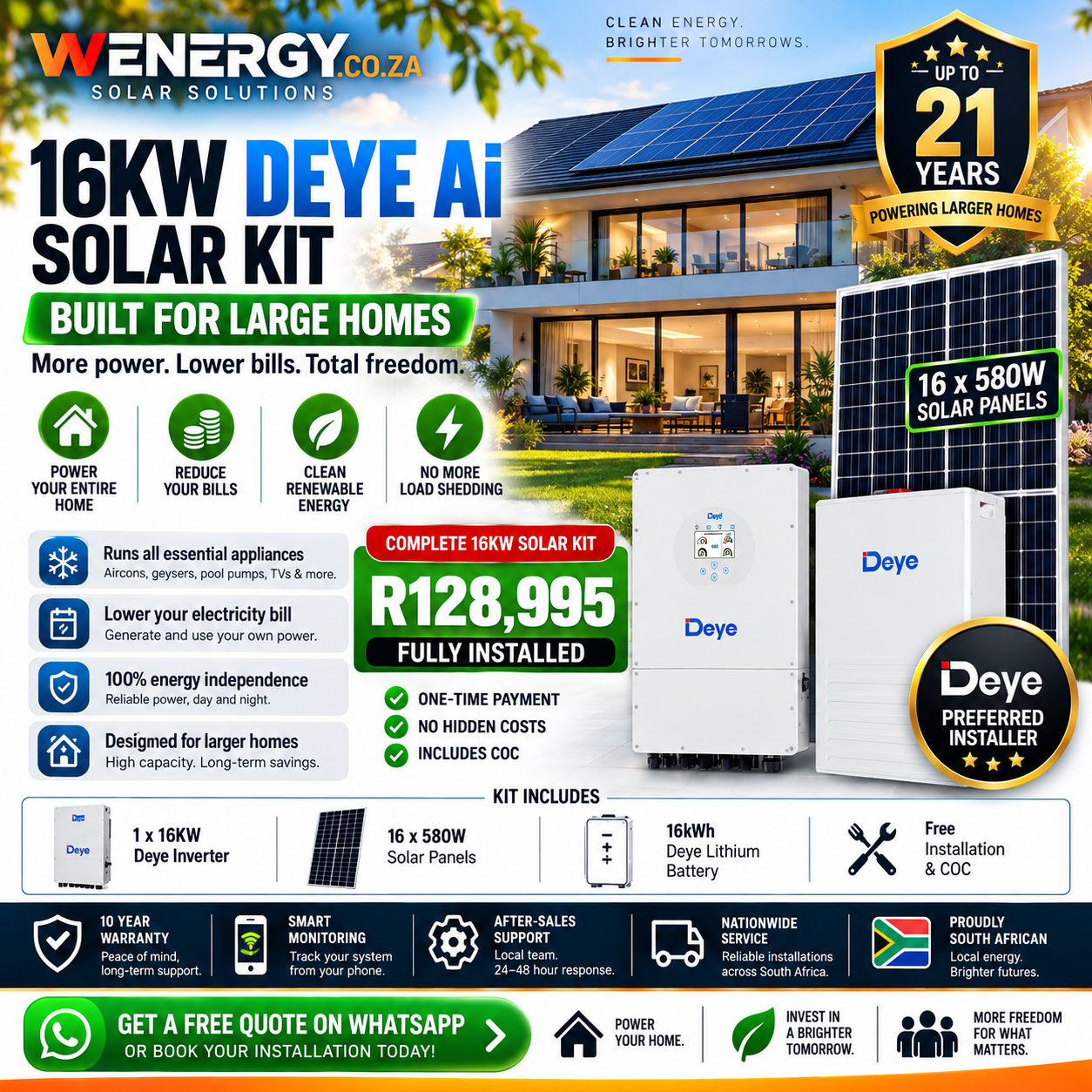 16kW Deye Ai Solar System