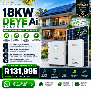 18kW Deye Ai Triple-Inverter Solar System