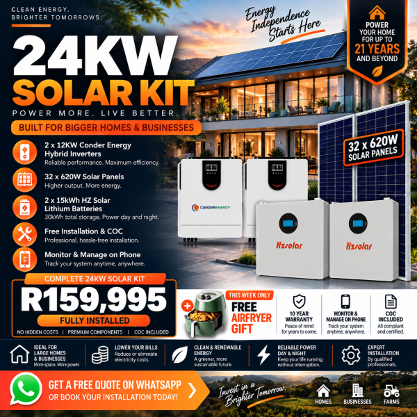 24kW Dual-Inverter Commercial Solar System