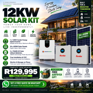 12kW High-Yield Solar System – 30kWh Storage