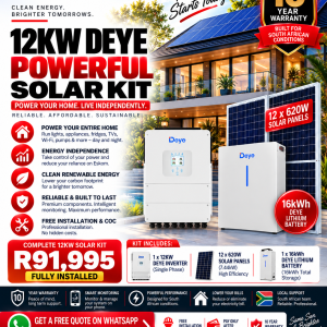 12kW Deye Single-Phase Solar System