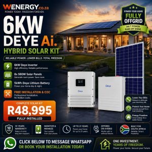 6kW Deye Ai Hybrid Solar System